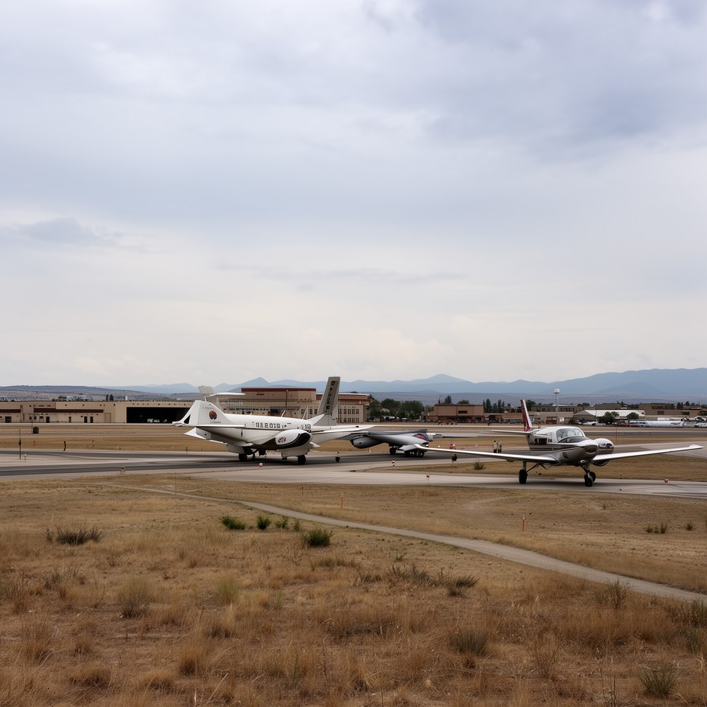 AI-generated illustration of Pueblo Memorial Airport
