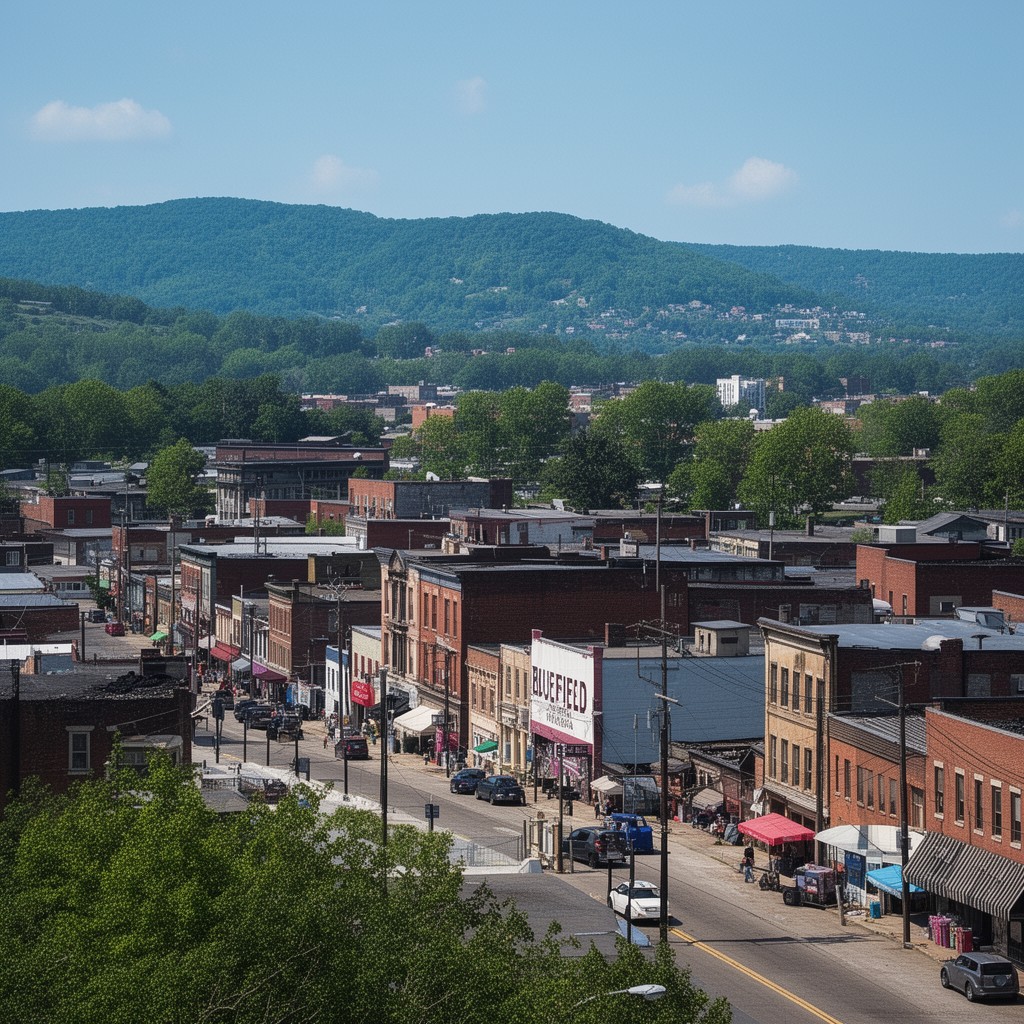 AI-generated illustration of Bluefield, Virginia