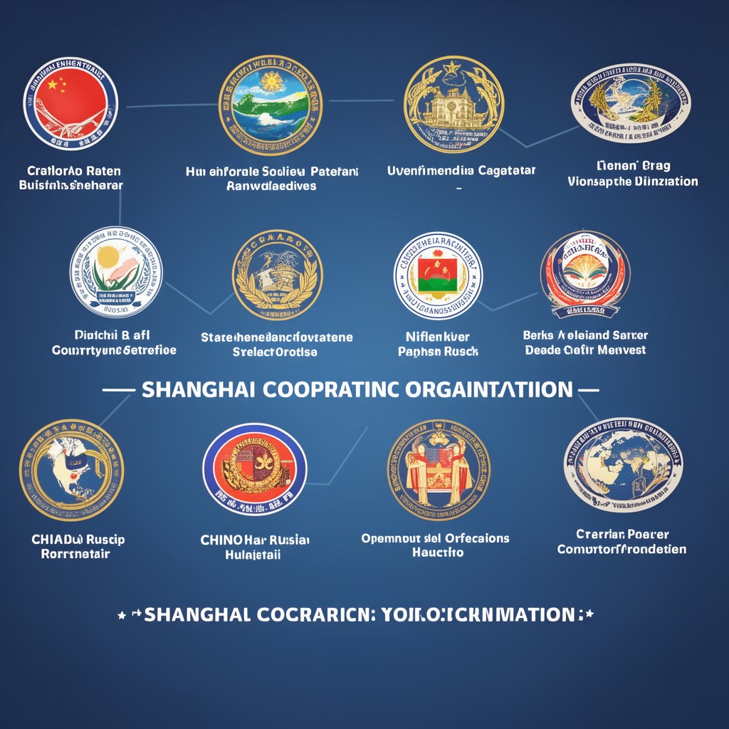 AI-generated illustration of Shanghai Cooperation Organisation