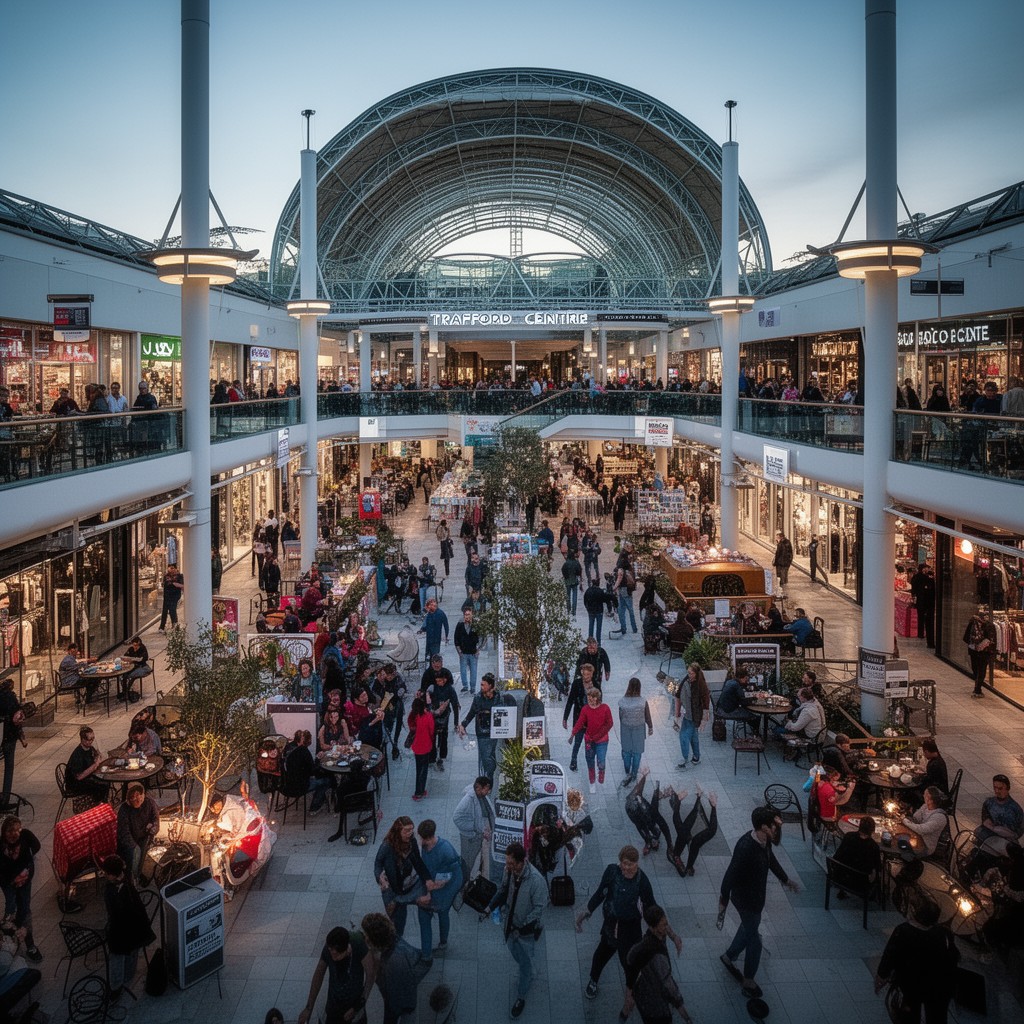 AI-generated illustration of Trafford Centre