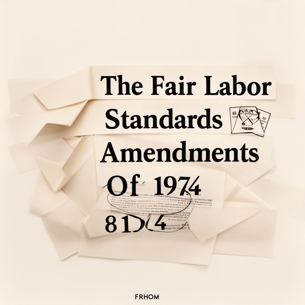 AI-generated illustration of Fair Labor Standards Amendments of 1974