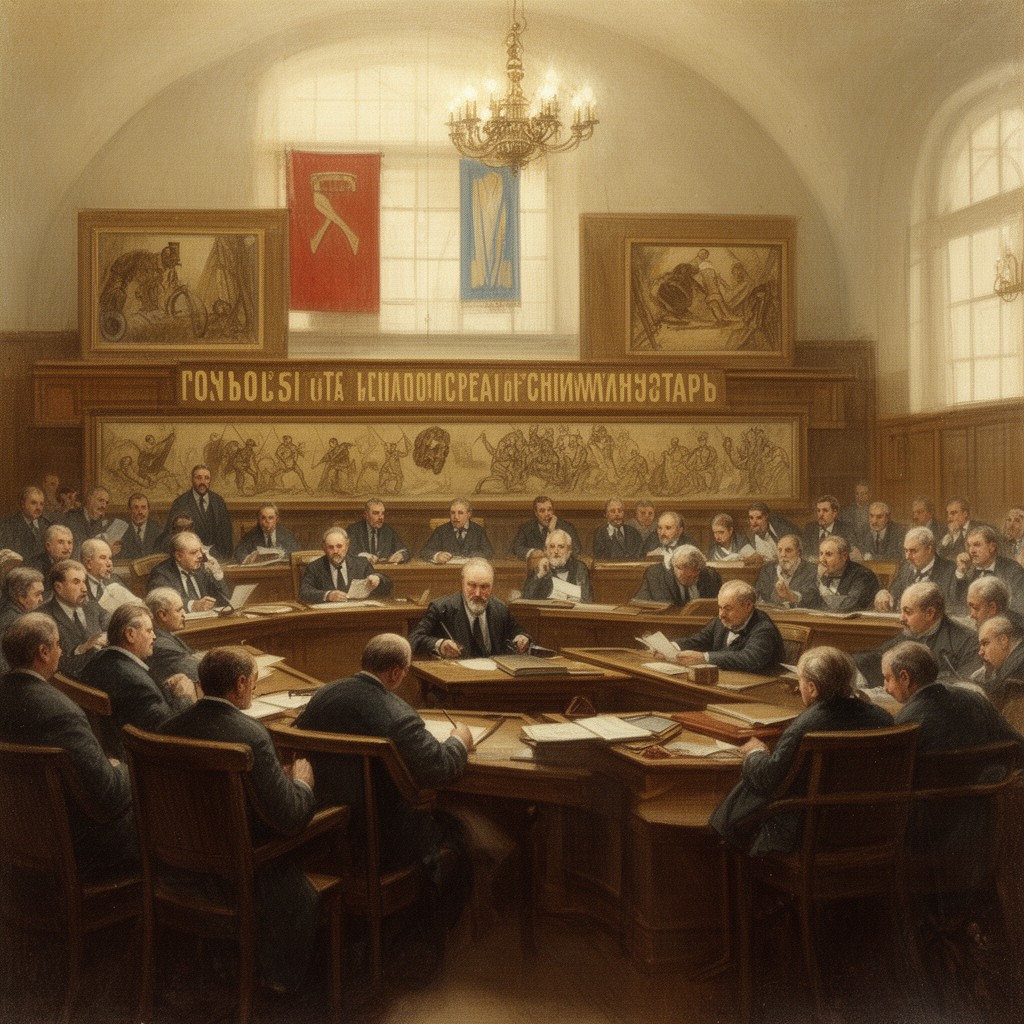 AI-generated illustration of Council of People's Commissars