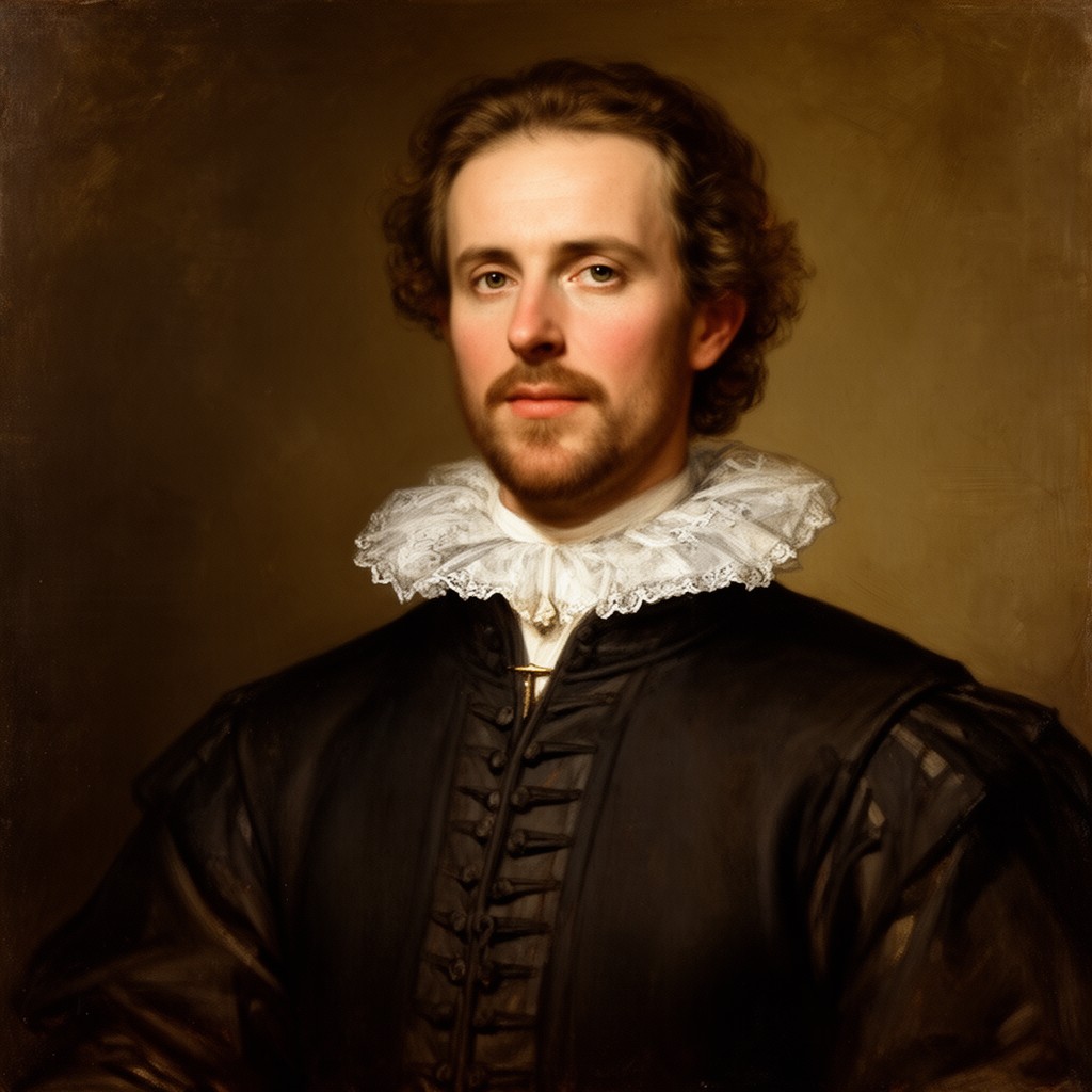 AI-generated illustration of William Ames