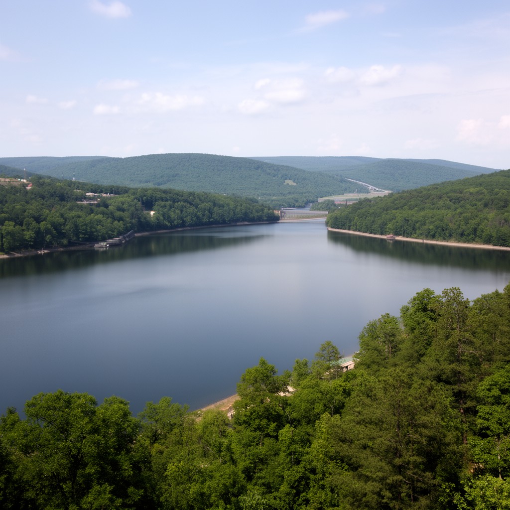 AI-generated illustration of Titicus Reservoir