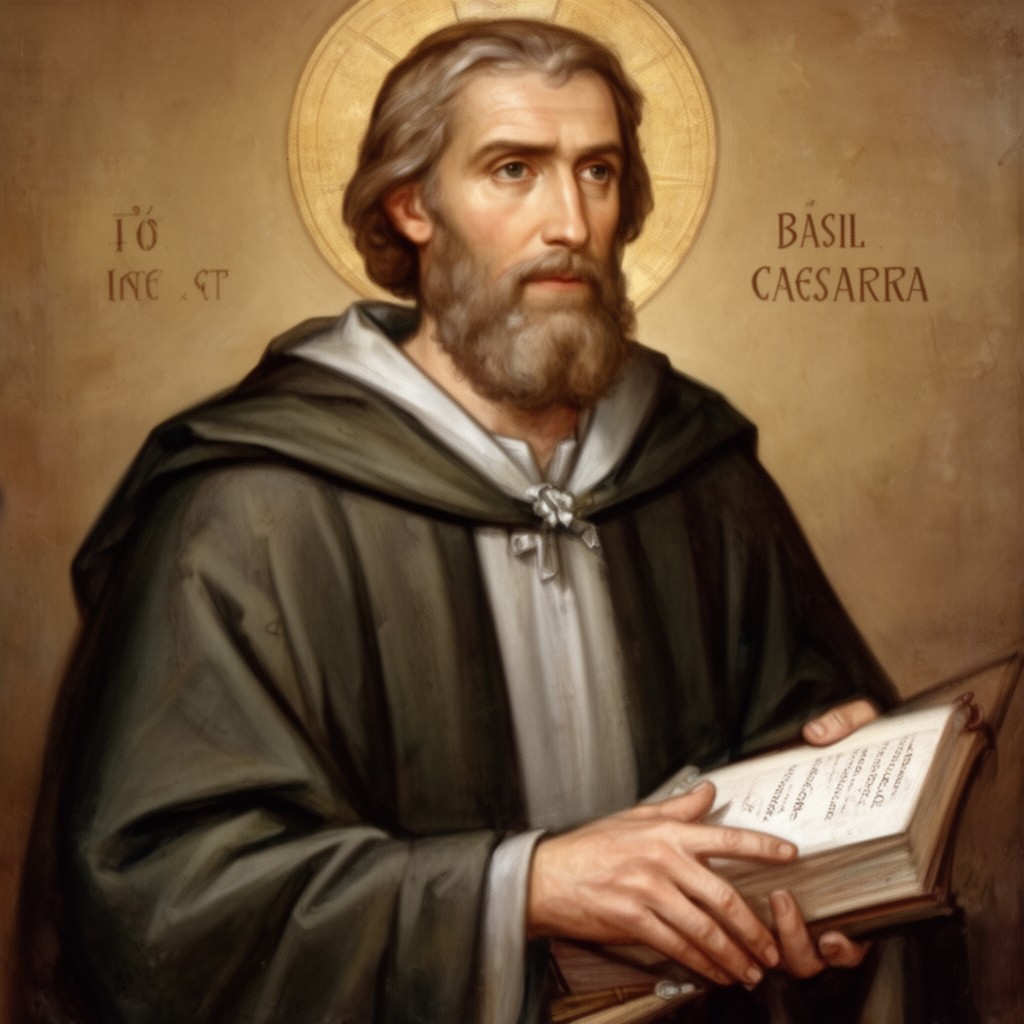AI-generated illustration of Basil of Caesarea