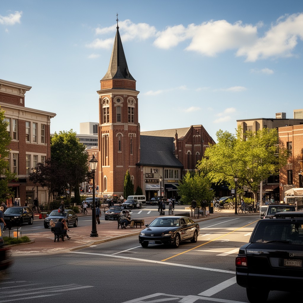 AI-generated illustration of Durham, North Carolina