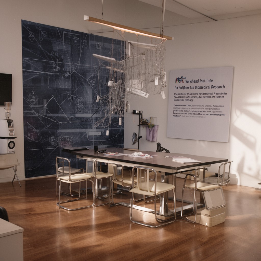 AI-generated illustration of Whitehead Institute for Biomedical Research