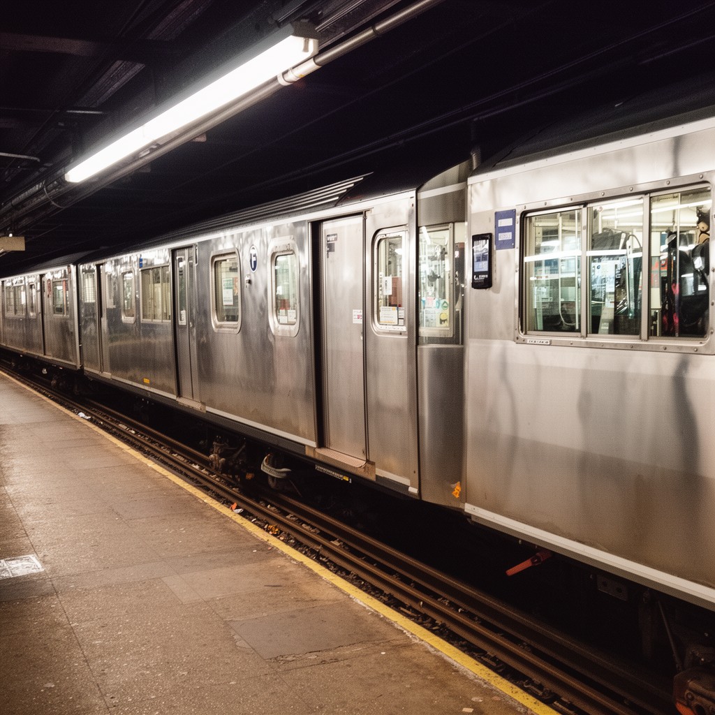AI-generated illustration of F train