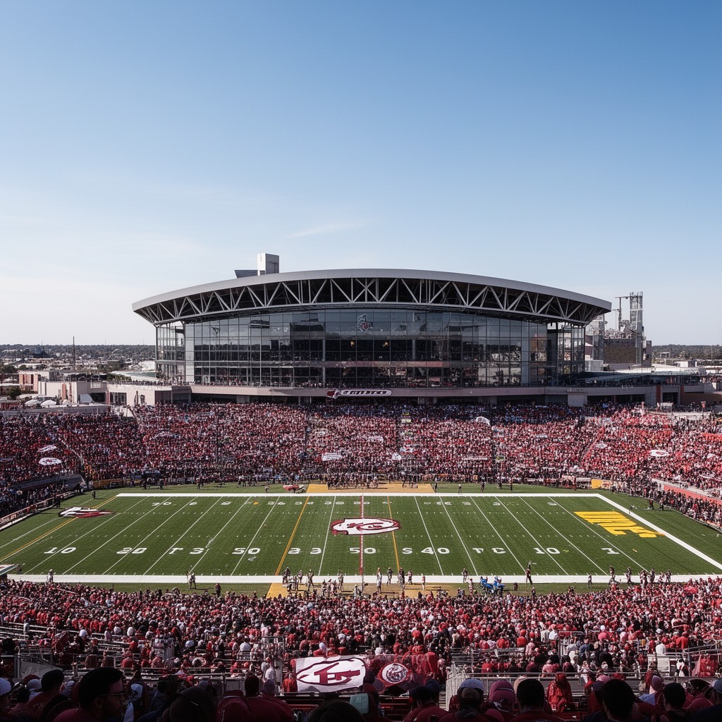 AI-generated illustration of Arrowhead Stadium