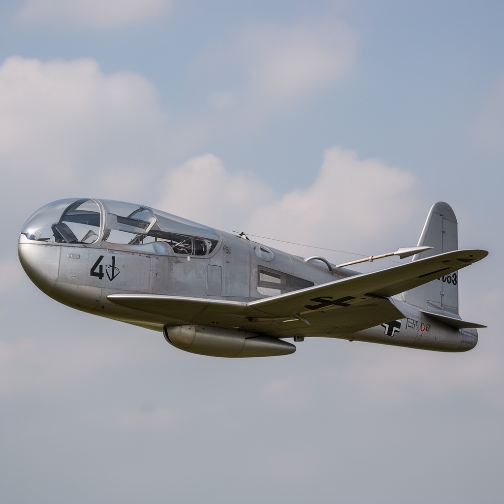 AI-generated illustration of Messerschmitt Me 163