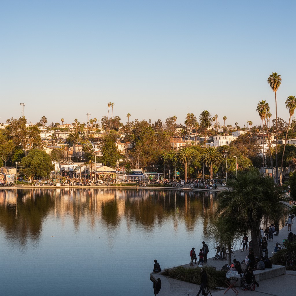 AI-generated illustration of Echo Park