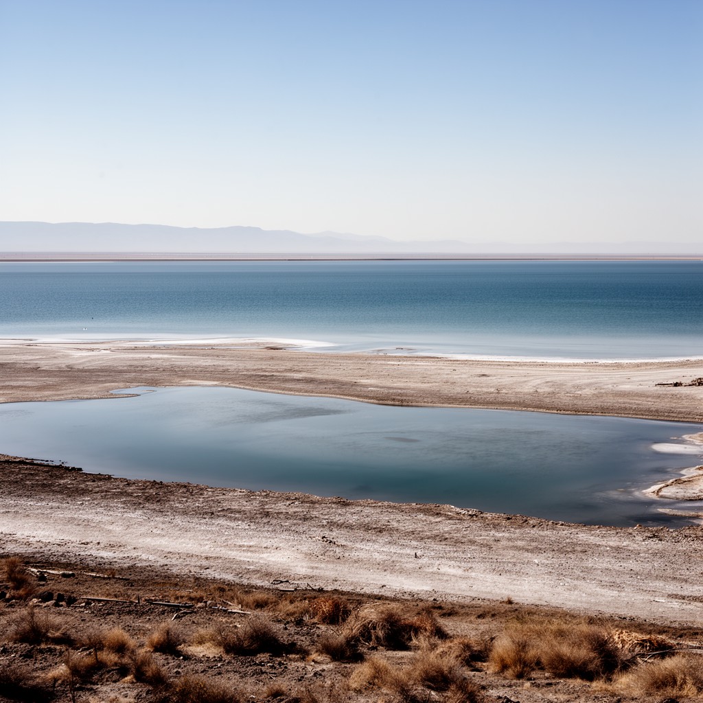 AI-generated illustration of Salton Sea