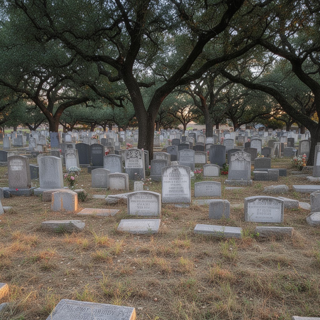 AI-generated illustration of Uvalde Cemetery