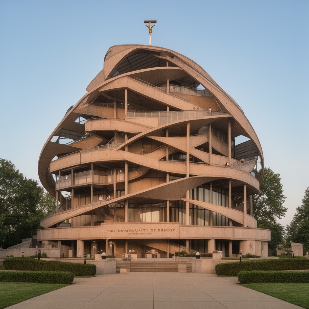 AI-generated illustration of Community of Christ Temple