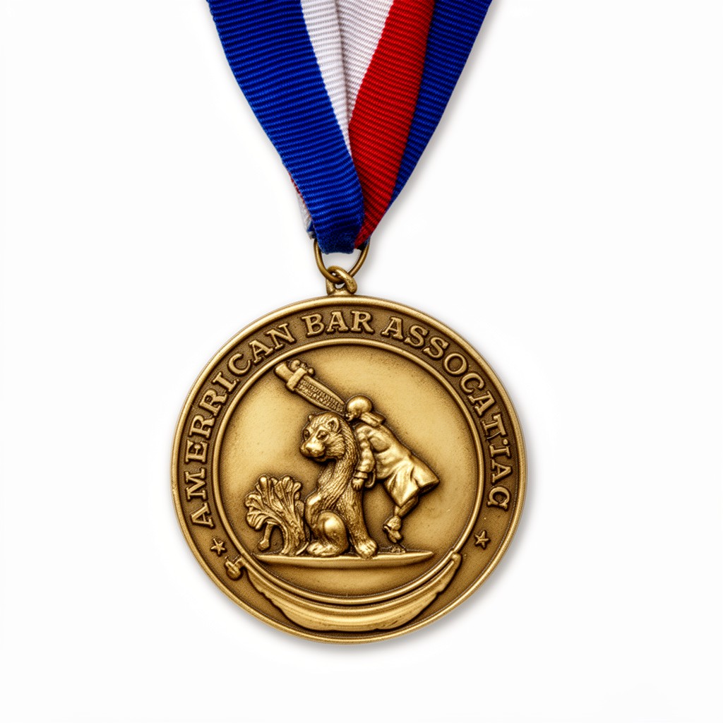 AI-generated illustration of American Bar Association Medal