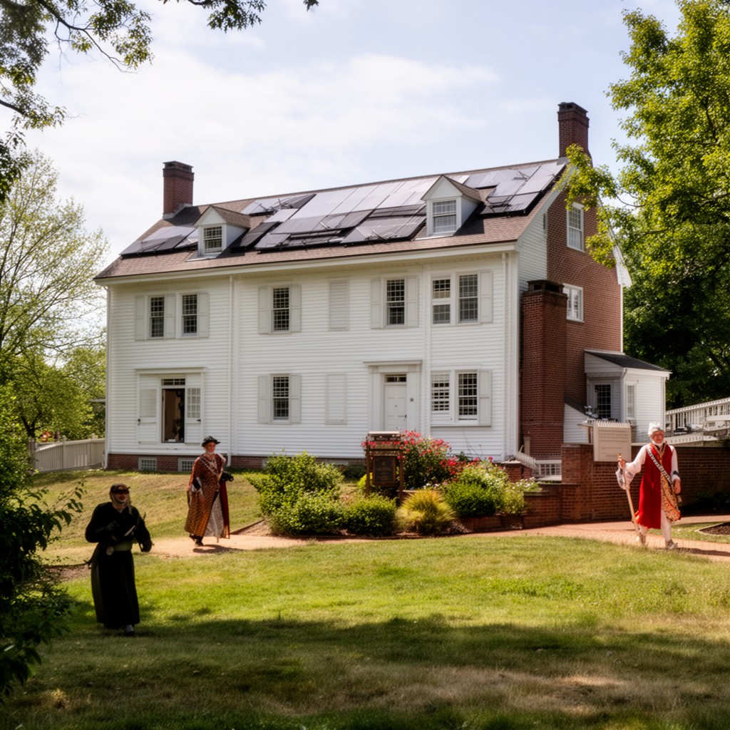 AI-generated illustration of Hancock-Clarke House
