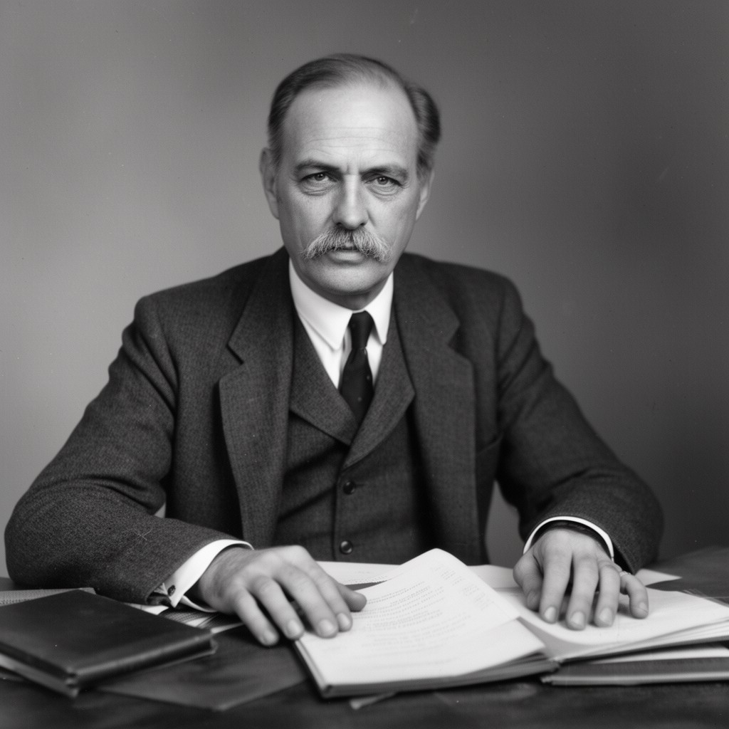 AI-generated illustration of George Palmer Putnam