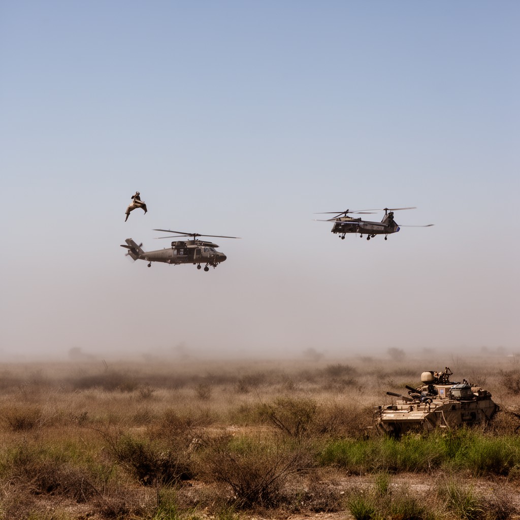 AI-generated illustration of Operation Telic