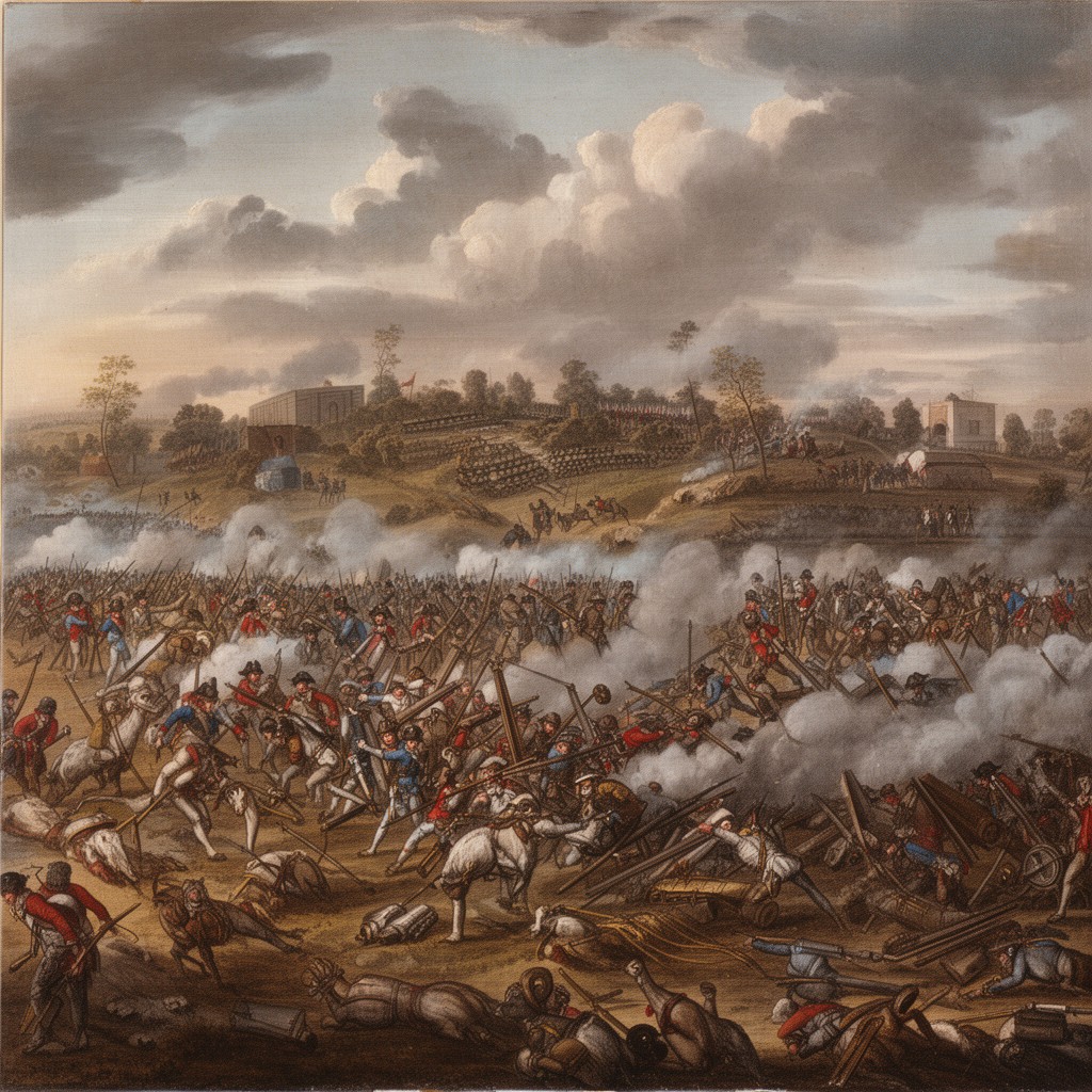 AI-generated illustration of Battle of Kunersdorf