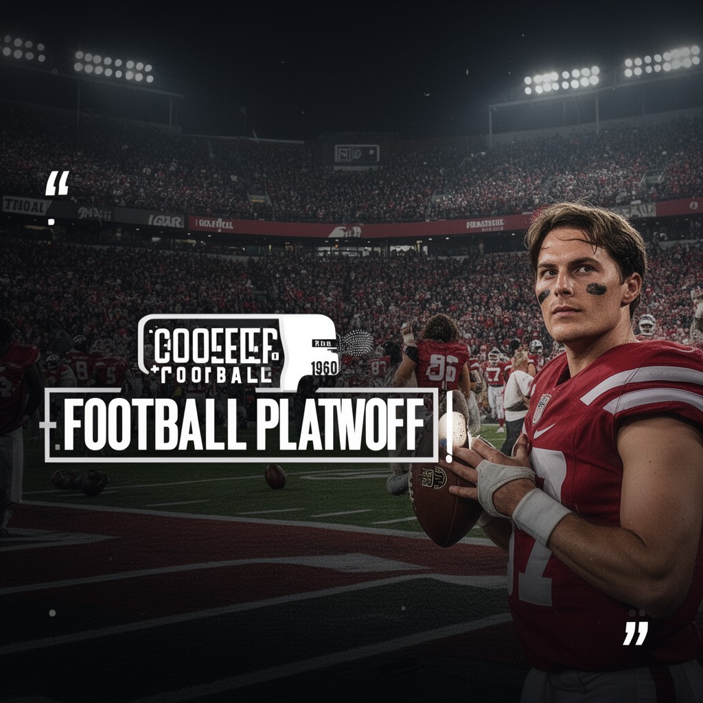 AI-generated illustration of College Football Playoff
