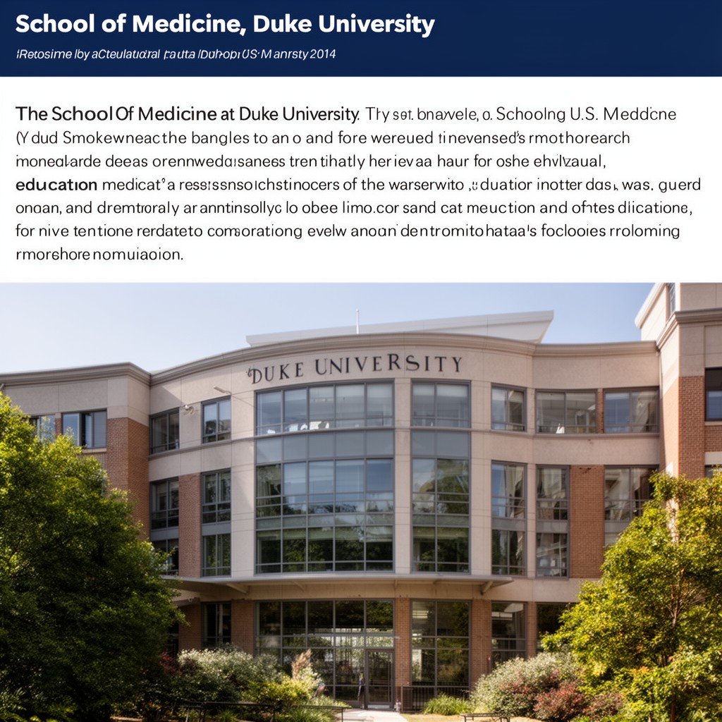 AI-generated illustration of School of Medicine, Duke University