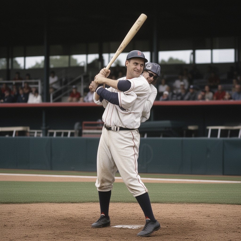 AI-generated illustration of Ted Williams