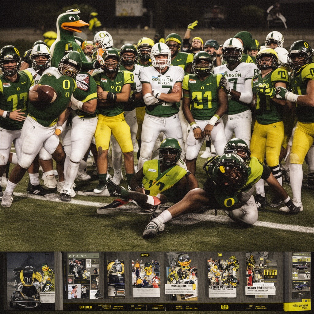 AI-generated illustration of Oregon Ducks