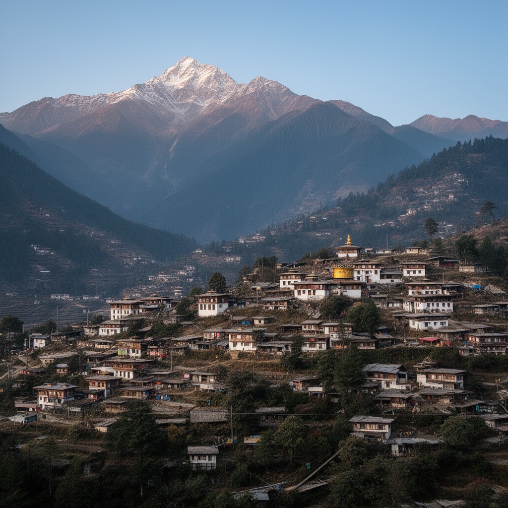 AI-generated illustration of Bhutan