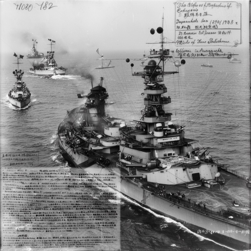 AI-generated illustration of Battle of Tsushima