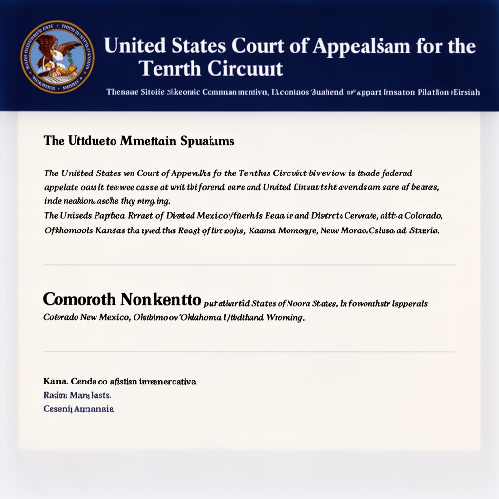 AI-generated illustration of United States Court of Appeals for the Tenth Circuit