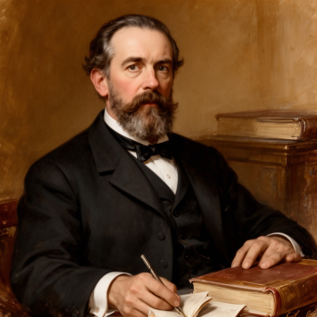 AI-generated illustration of Eugenio Montero Ríos