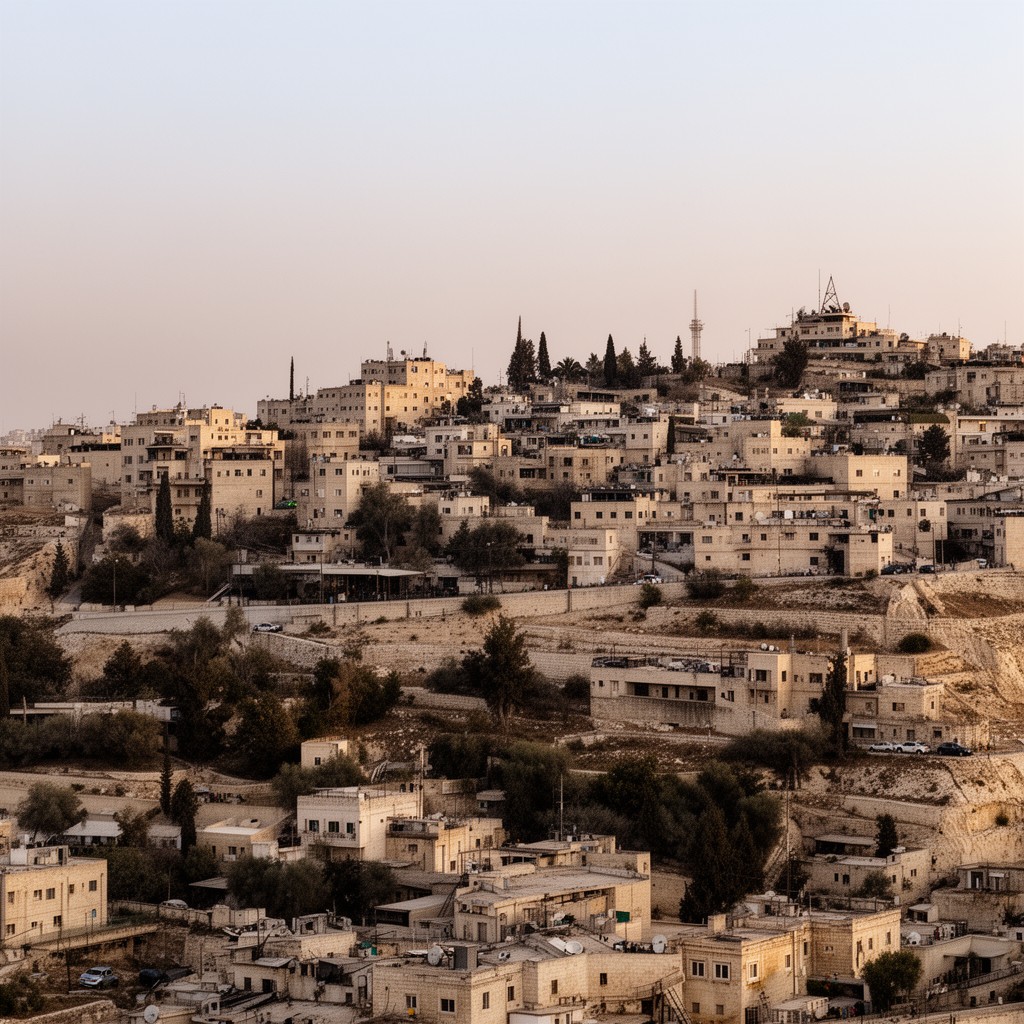 AI-generated illustration of West Bank