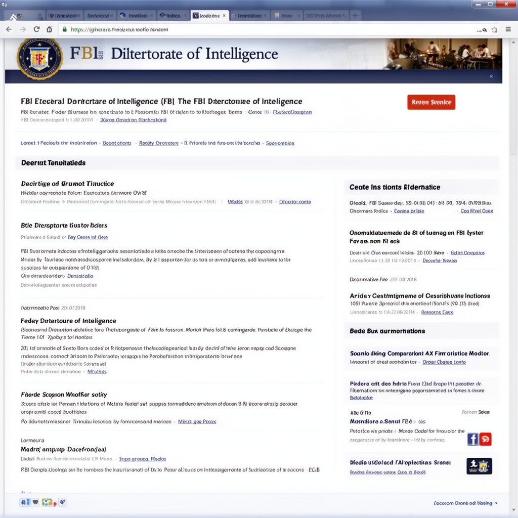 AI-generated illustration of FBI Directorate of Intelligence