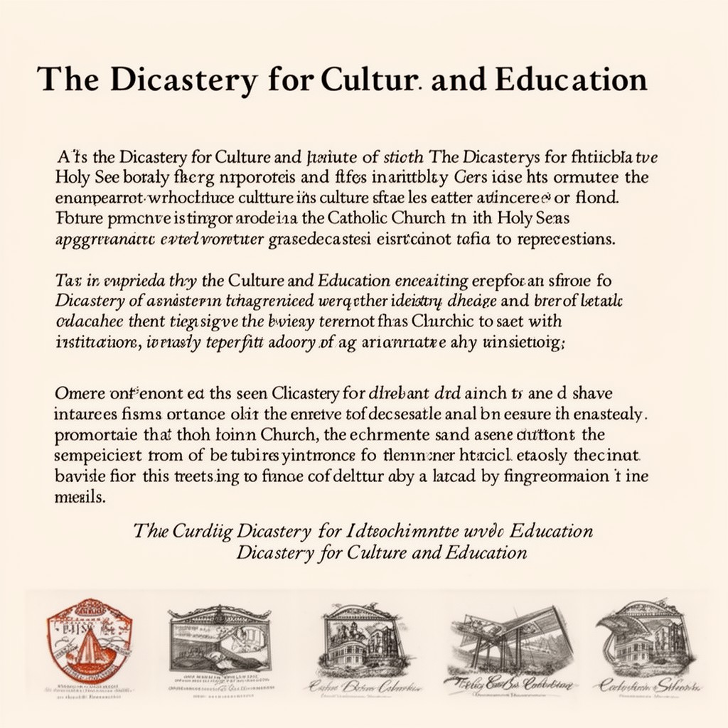 AI-generated illustration of Dicastery for Culture and Education