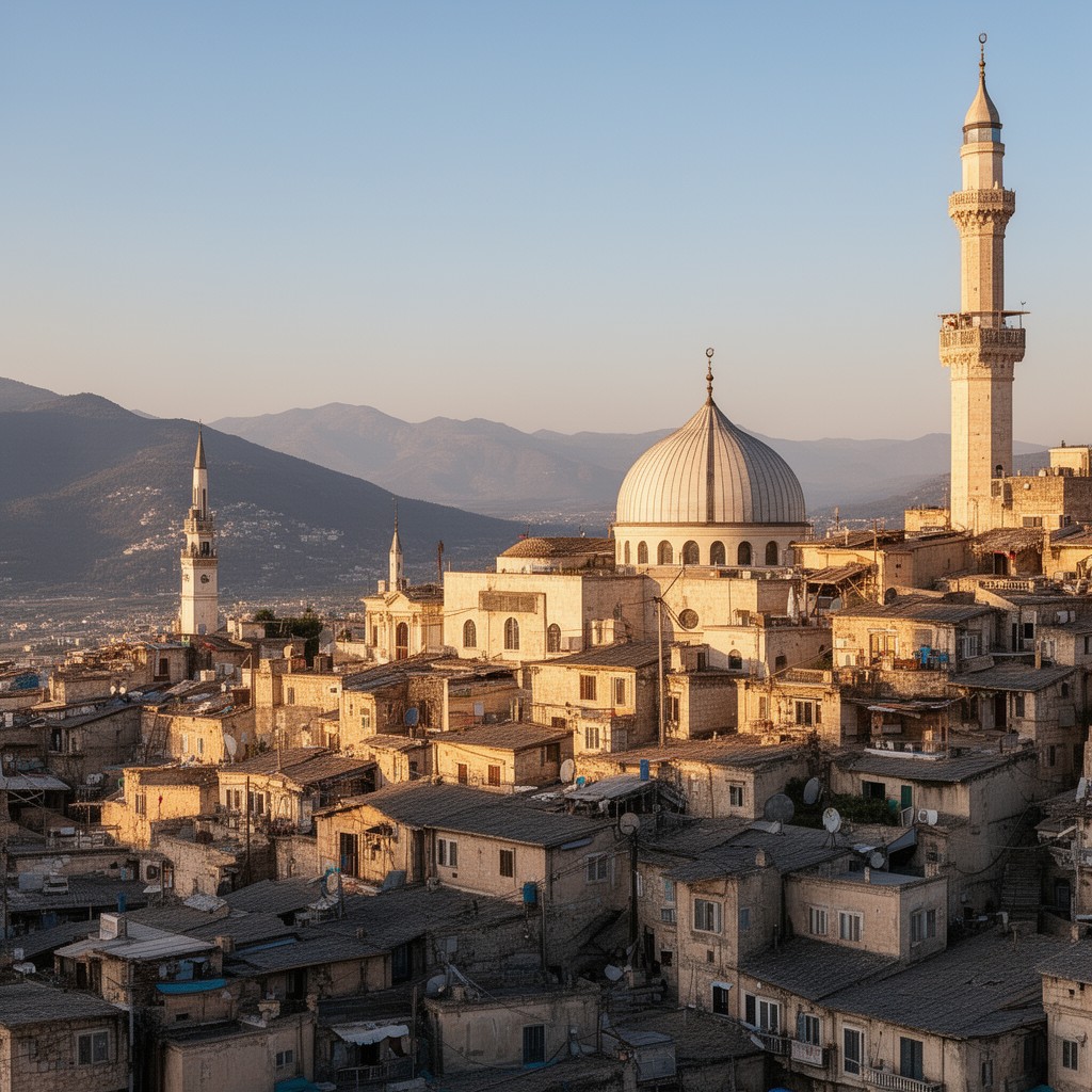 AI-generated illustration of Islamic world