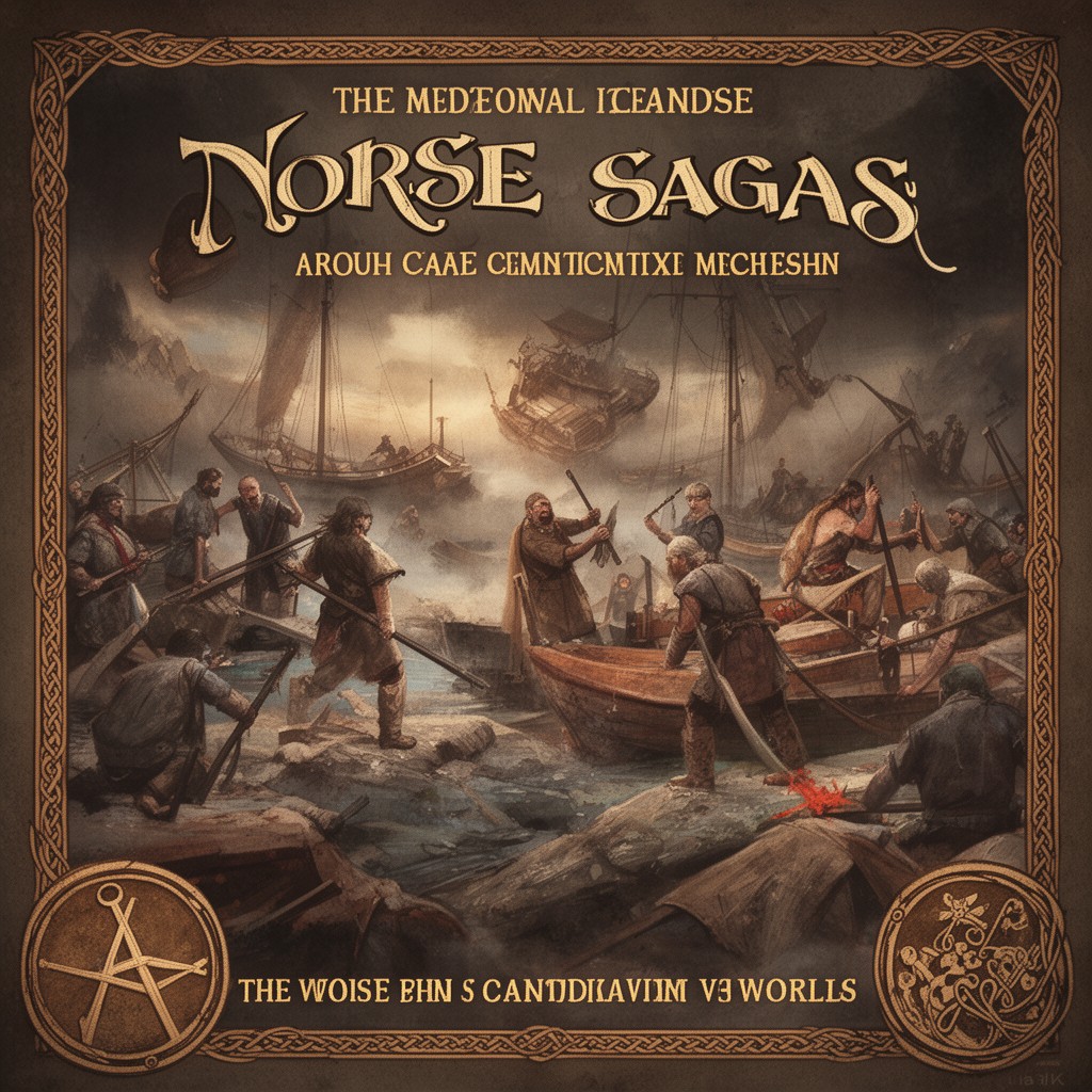AI-generated illustration of Norse sagas