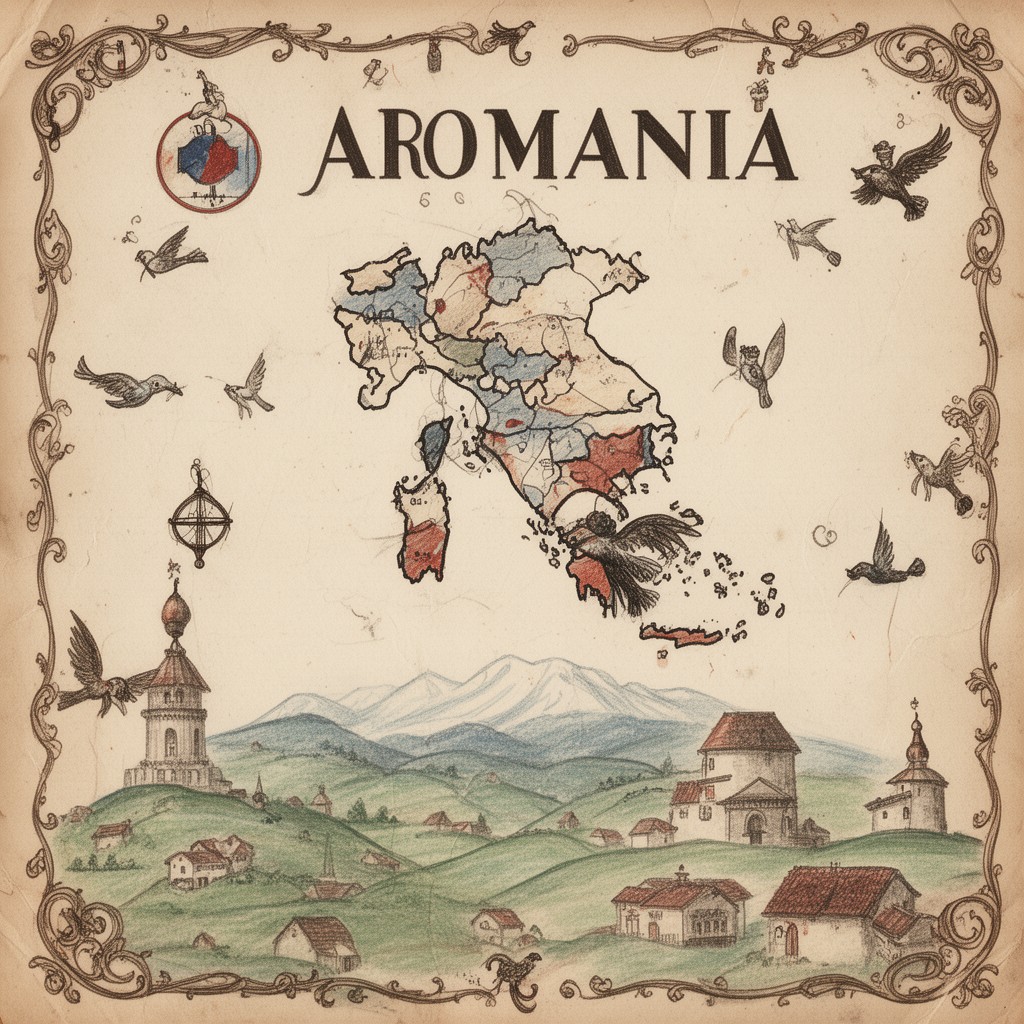 AI-generated illustration of Aromanian