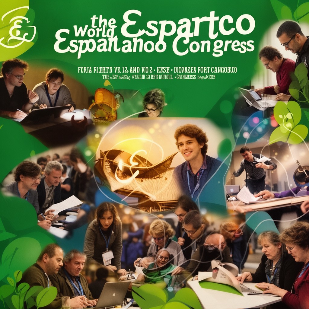 AI-generated illustration of World Esperanto Congress