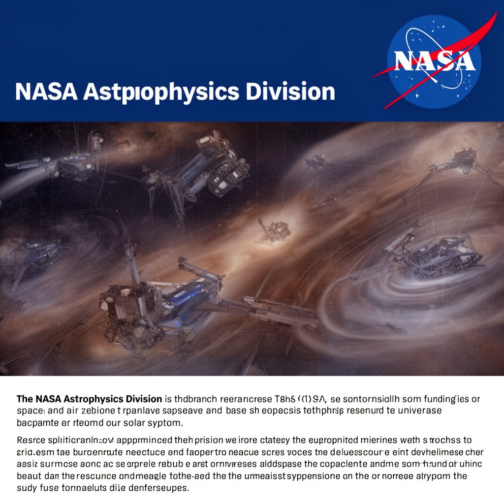 AI-generated illustration of NASA Astrophysics Division