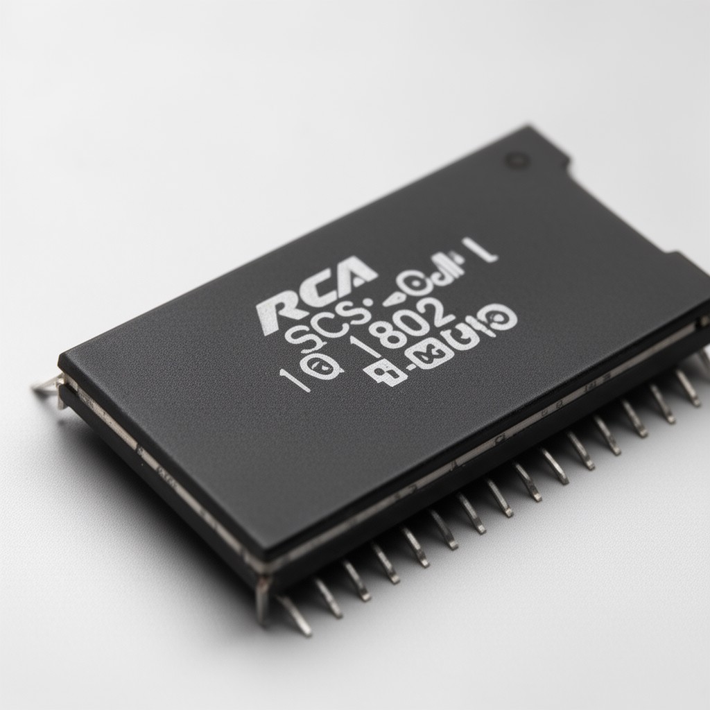 AI-generated illustration of RCA 1802 microprocessor