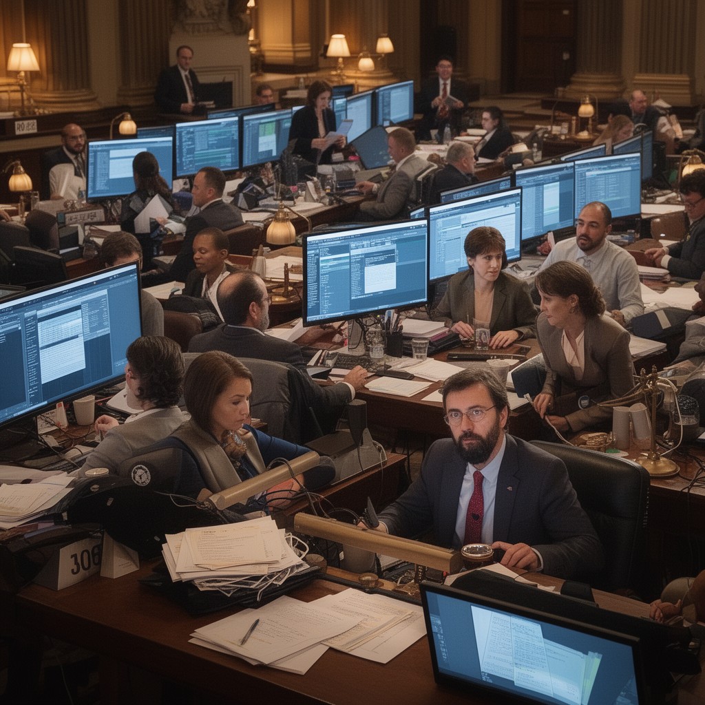 AI-generated illustration of Congressional tax-writing committees