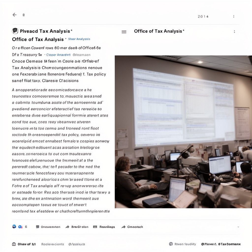 AI-generated illustration of Office of Tax Analysis