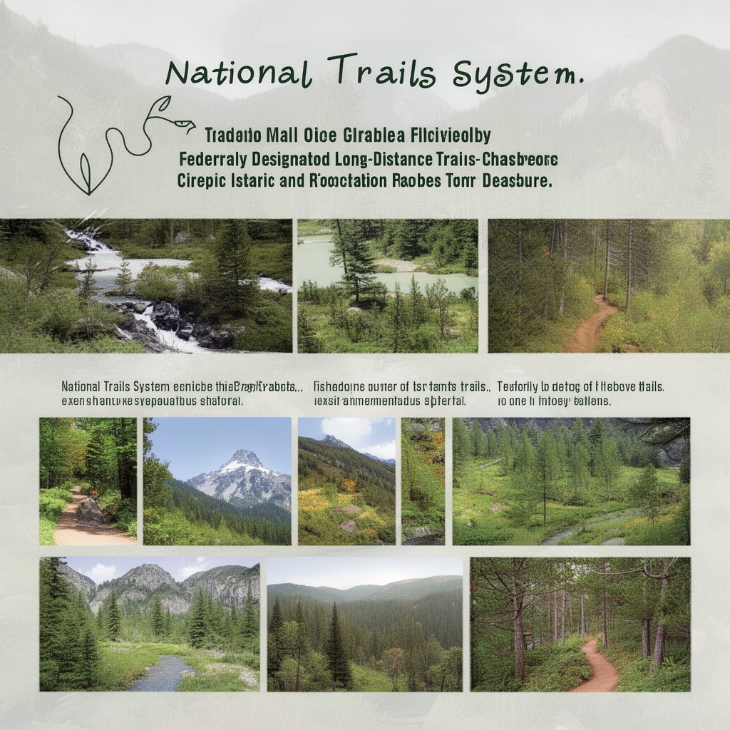 AI-generated illustration of National Trails System units