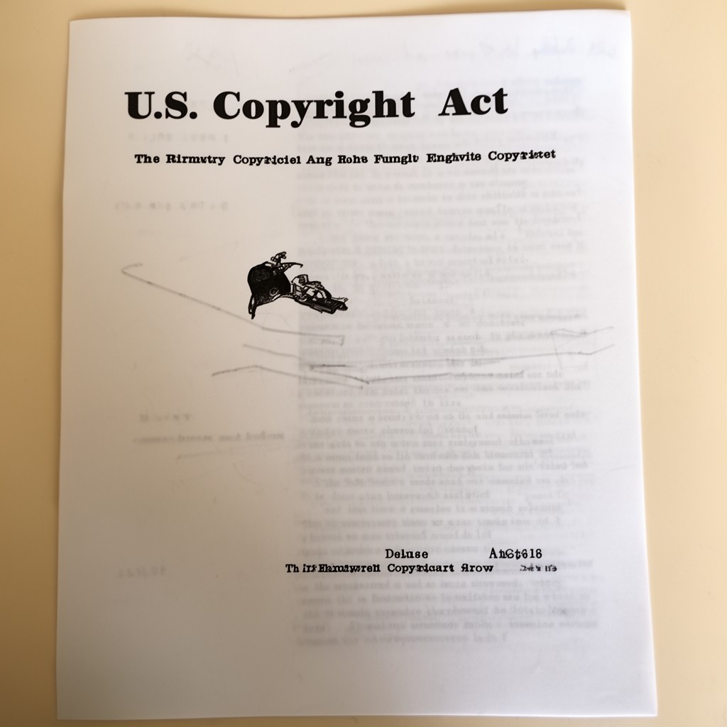 AI-generated illustration of U.S. Copyright Act