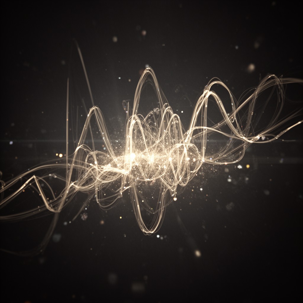 AI-generated illustration of Brownian motion