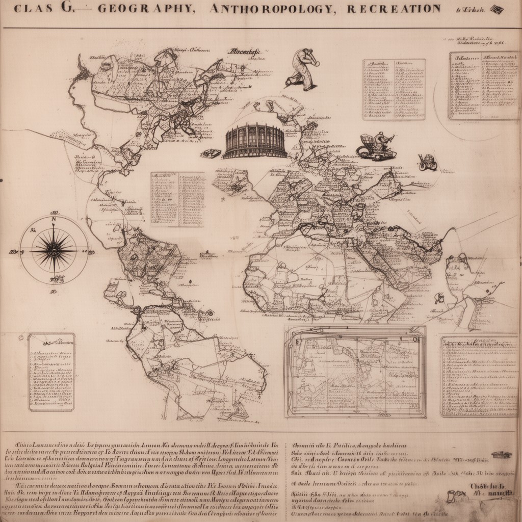 AI-generated illustration of class G – Geography, Anthropology, Recreation