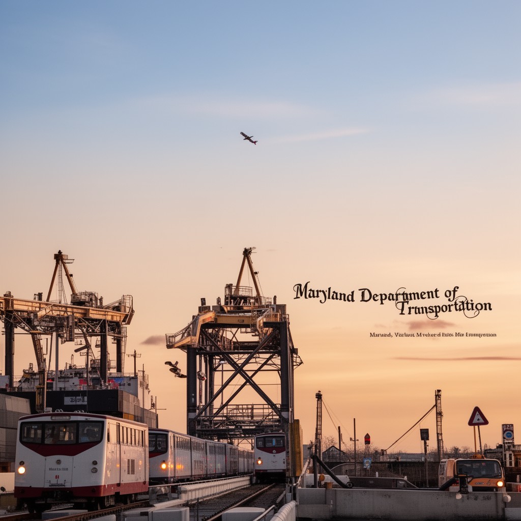 AI-generated illustration of Maryland Department of Transportation