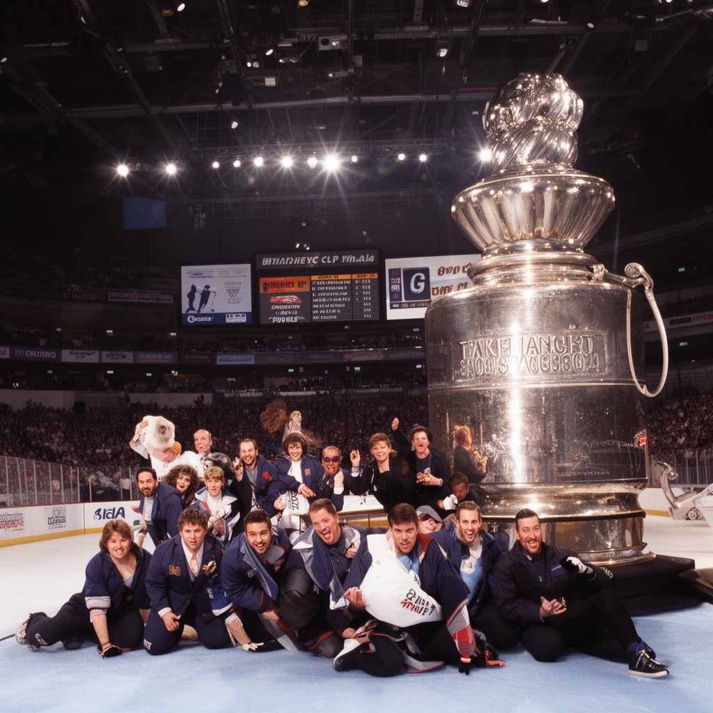 AI-generated illustration of 1998 Stanley Cup Finals