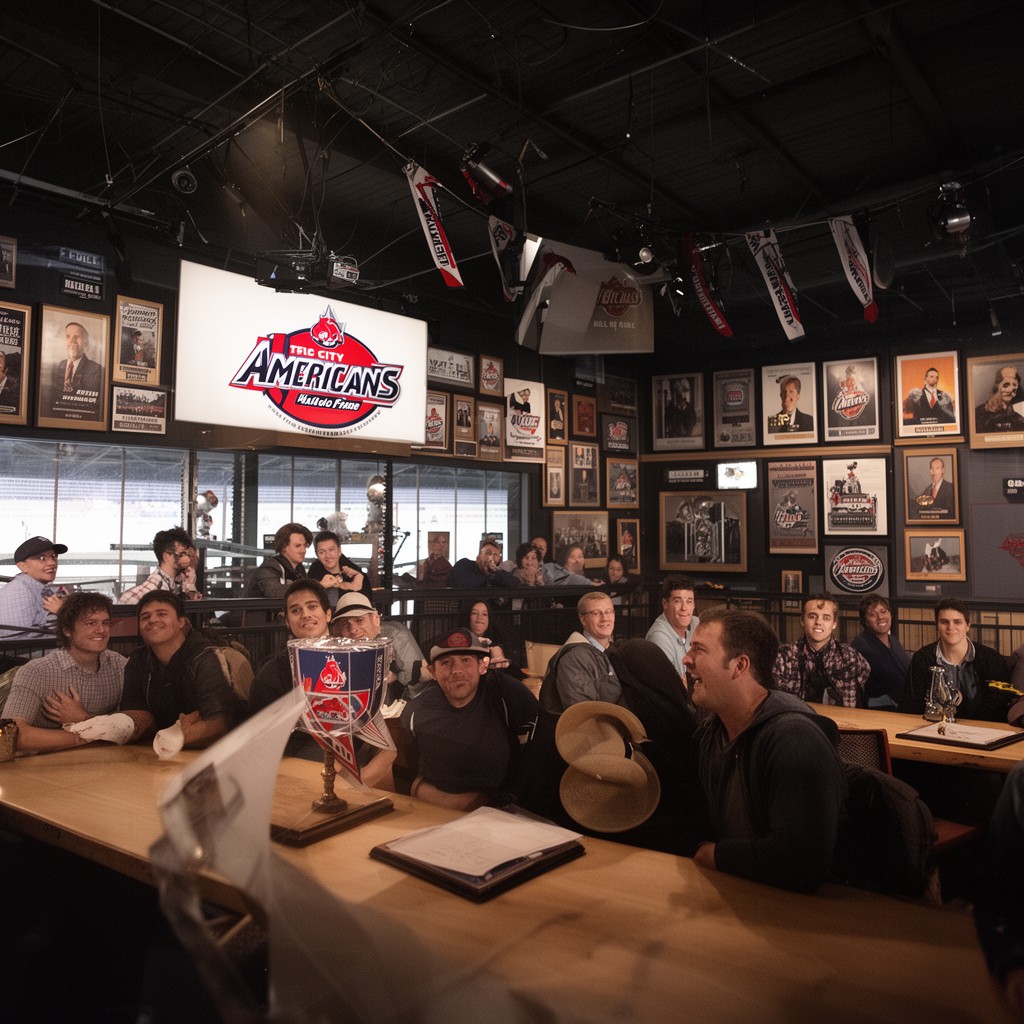 AI-generated illustration of Tri-City Americans Hall of Fame