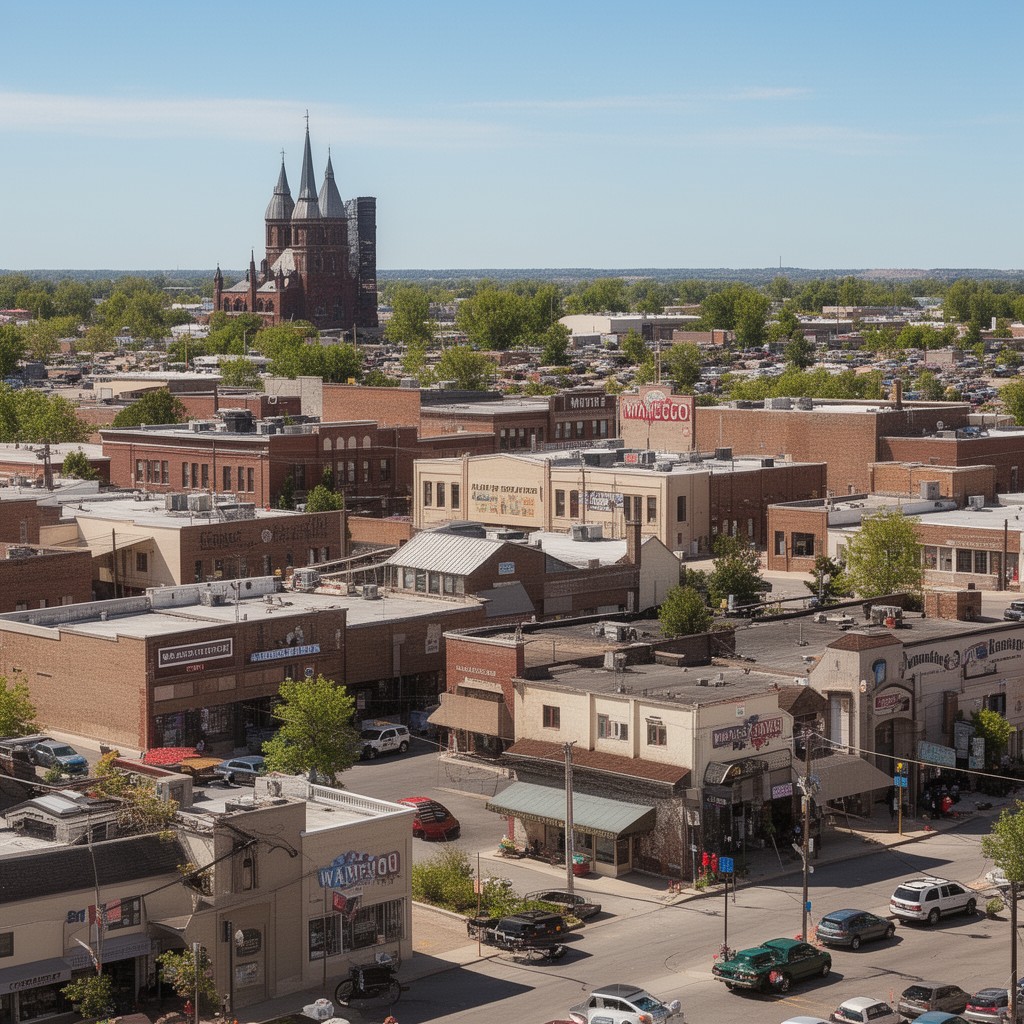 AI-generated illustration of Wamego, Kansas, United States